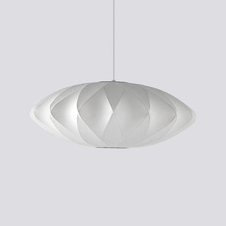 Luna Mulberry Silk Oval Pendant Light