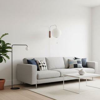 Kai Rattan-Effect Fabric Wall Sconce