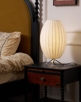 Nova Ribbed Tripod Table Lamp