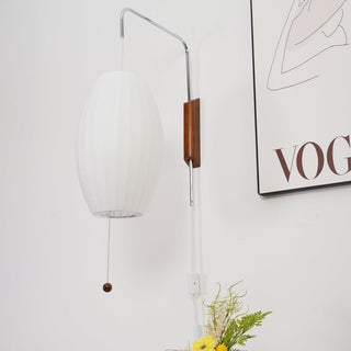 Kai Rattan-Effect Fabric Wall Sconce