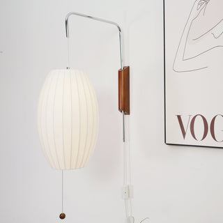 Kai Rattan-Effect Fabric Wall Sconce