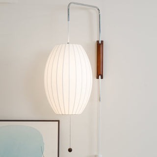 Kai Rattan-Effect Fabric Wall Sconce