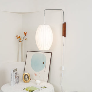Kai Rattan-Effect Fabric Wall Sconce