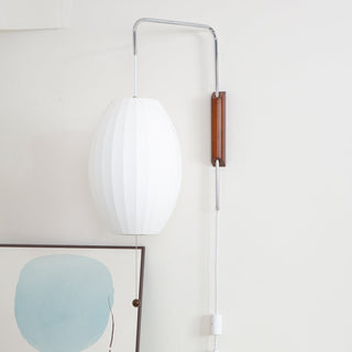 Kai Rattan-Effect Fabric Wall Sconce