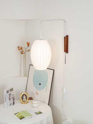 Kai Rattan-Effect Fabric Wall Sconce