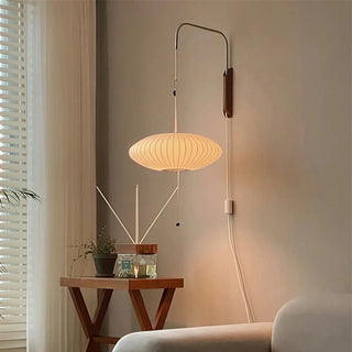 Kai Rattan-Effect Fabric Wall Sconce