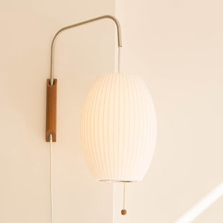 Kai Rattan-Effect Fabric Wall Sconce
