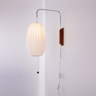 Kai Rattan-Effect Fabric Wall Sconce