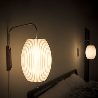 Kai Rattan-Effect Fabric Wall Sconce