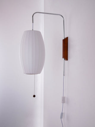 Kai Rattan-Effect Fabric Wall Sconce