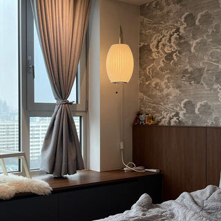 Kai Rattan-Effect Fabric Wall Sconce
