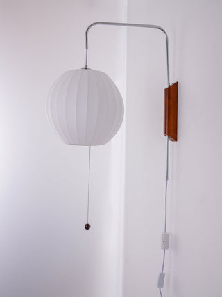 Kai Rattan-Effect Fabric Wall Sconce