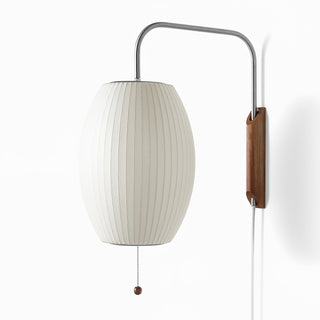 Kai Rattan-Effect Fabric Wall Sconce