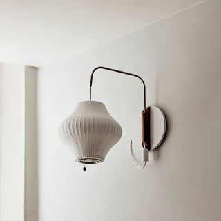 Kai Rattan-Effect Fabric Wall Sconce