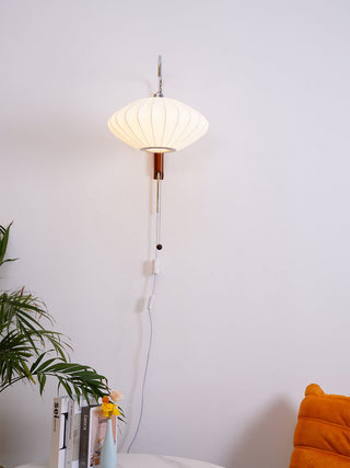 Kai Rattan-Effect Fabric Wall Sconce