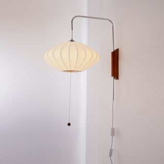 Kai Rattan-Effect Fabric Wall Sconce