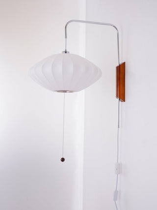Kai Rattan-Effect Fabric Wall Sconce