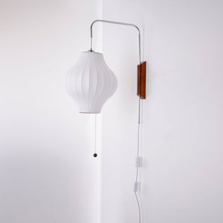 Kai Rattan-Effect Fabric Wall Sconce