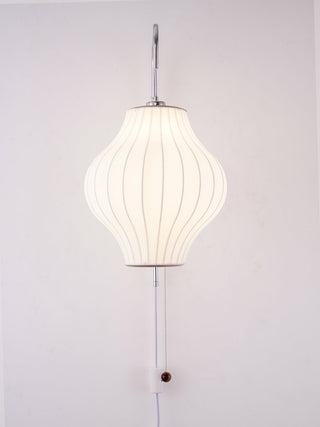 Kai Rattan-Effect Fabric Wall Sconce