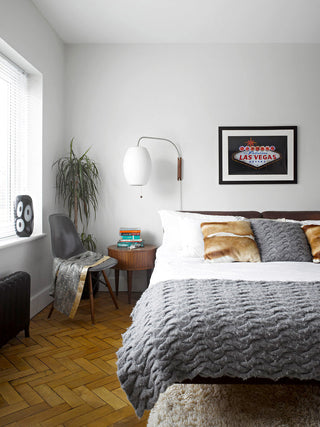 Kai Rattan-Effect Fabric Wall Sconce