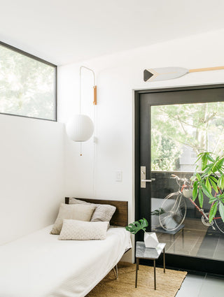 Kai Rattan-Effect Fabric Wall Sconce
