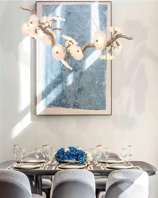 Nenufar Horizontal Natural Glass Chandelier