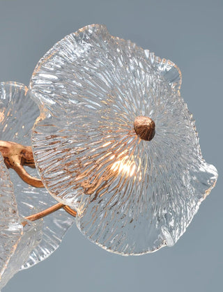 Nenufar Horizontal Natural Glass Chandelier