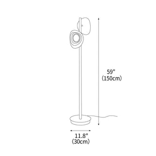 Hatch Contemporary Wood Floor Lamp