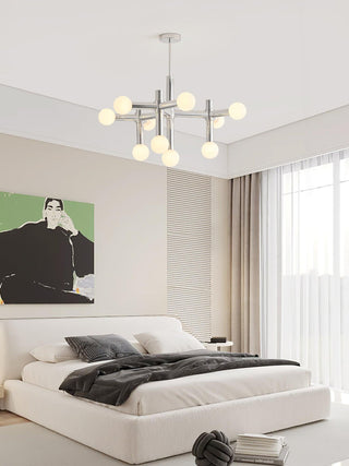 Network Sculptural Metal Chandelier