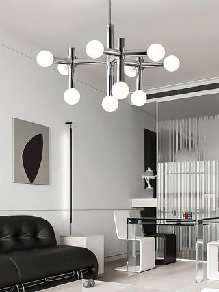 Network Sculptural Metal Chandelier