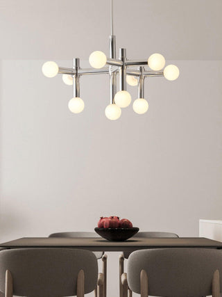 Network Sculptural Metal Chandelier