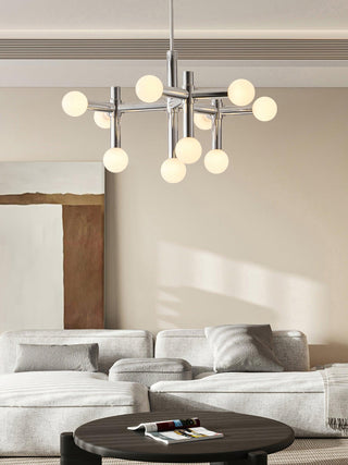 Network Sculptural Metal Chandelier