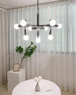Network Sculptural Metal Chandelier