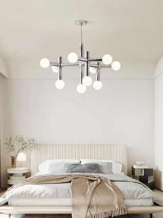 Network Sculptural Metal Chandelier