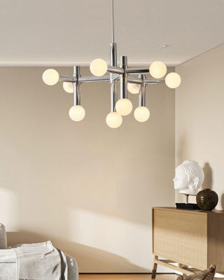 Network Sculptural Metal Chandelier