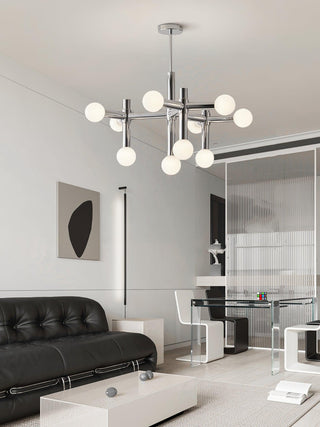 Network Sculptural Metal Chandelier