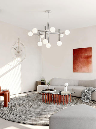 Network Sculptural Metal Chandelier