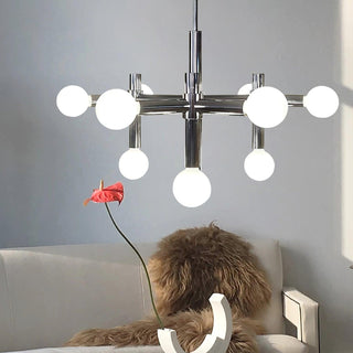 Network Sculptural Metal Chandelier