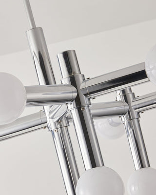 Network Sculptural Metal Chandelier