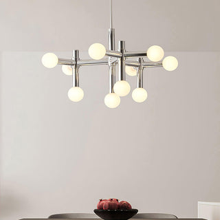 Network Sculptural Metal Chandelier