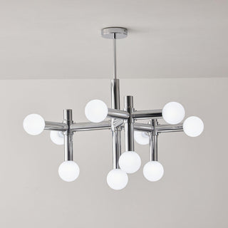 Network Sculptural Metal Chandelier