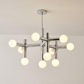 Network Sculptural Metal Chandelier