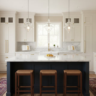 Neverending Layered Ribbed Glass Pendant Light