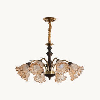 Celestina Vintage Floral Glass Chandelier