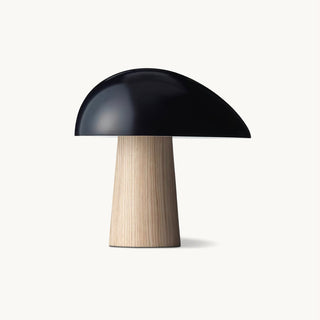 Knight Modern Metal & Wood Table Lamp