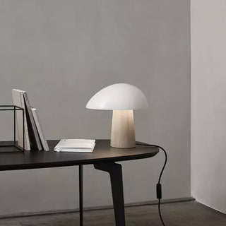 Knight Modern Metal & Wood Table Lamp