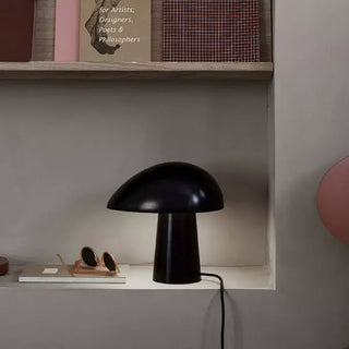 Knight Modern Metal & Wood Table Lamp