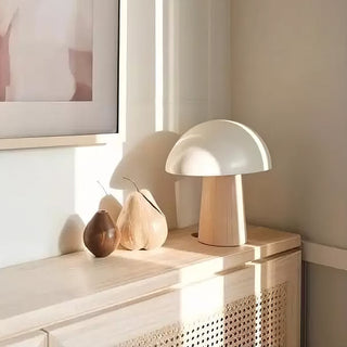 Knight Modern Metal & Wood Table Lamp