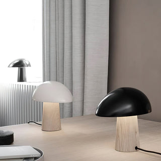 Knight Modern Metal & Wood Table Lamp
