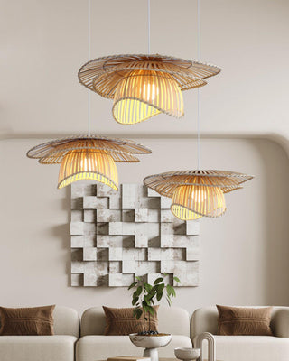 Nikita Organic Bamboo Pendant Light